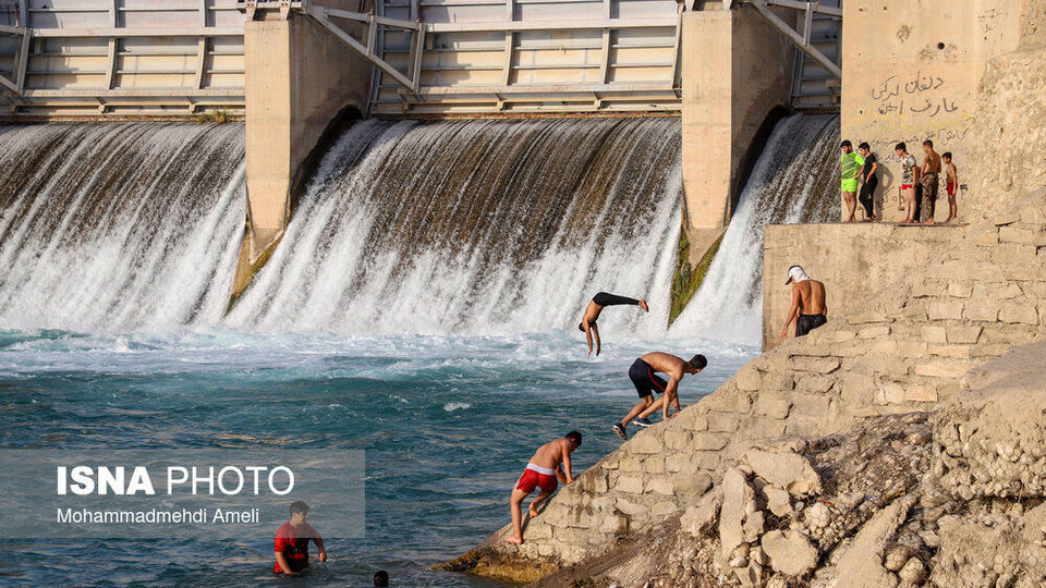 شنا در رودخانه «دز»