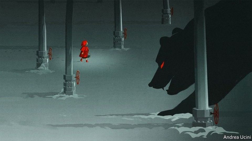 خرس روسیه در کمین اروپای شنل قرمزی !