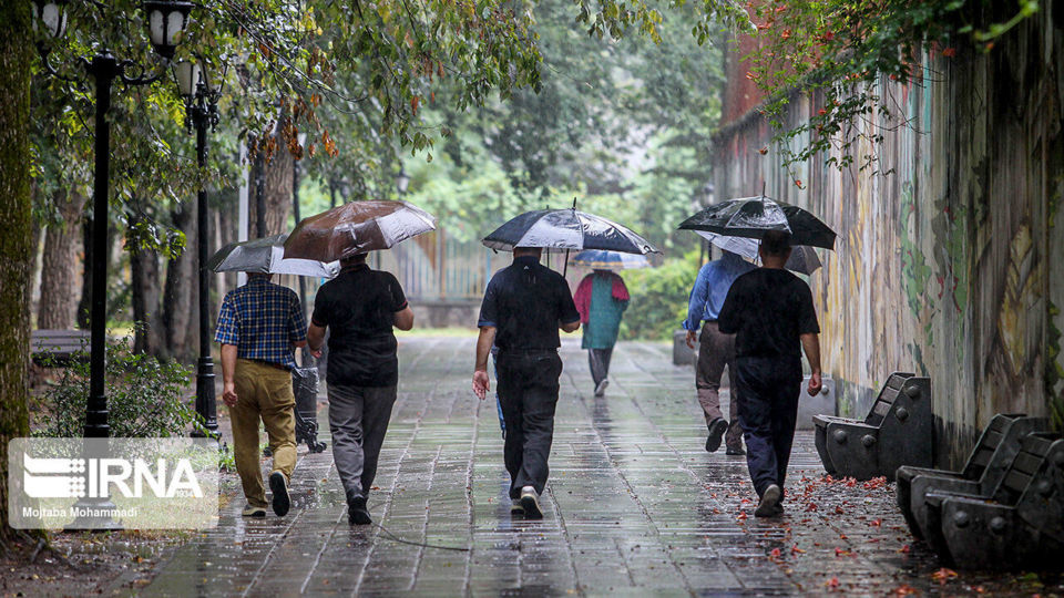 باران تابستانی در رشت