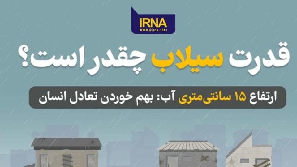 اینفوگرافیک| قدرت سیلاب چقدر است؟