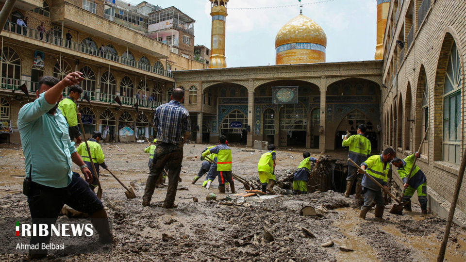 سیل در حرم مطهر امامزاده داوود (ع)