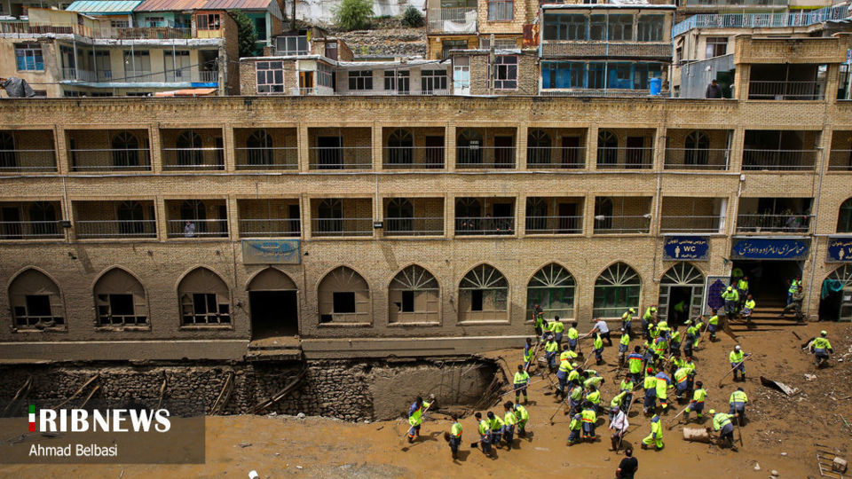 سیل در حرم مطهر امامزاده داوود (ع)