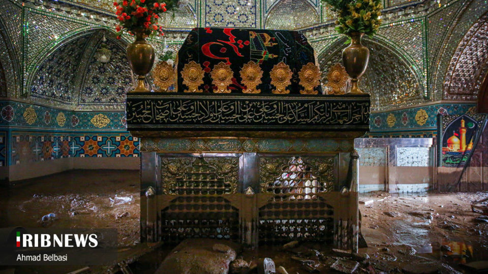 سیل در حرم مطهر امامزاده داوود (ع)