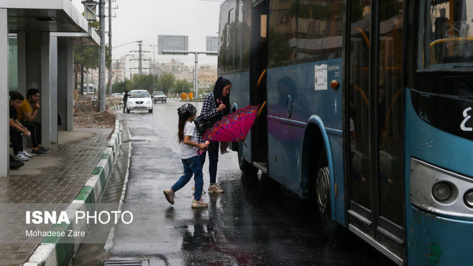 بارش باران تابستانه در مشهد