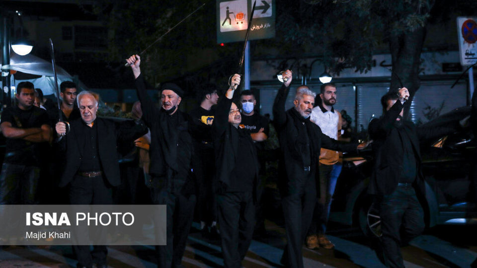 عزاداری شب سوم محرم - میدان منیریه