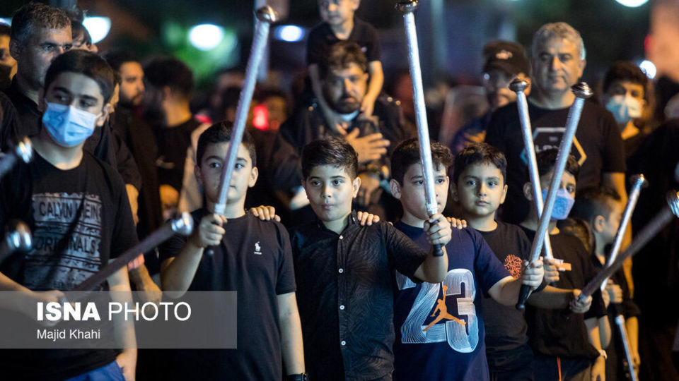 عزاداری شب سوم محرم - میدان منیریه