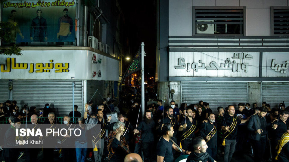 عزاداری شب سوم محرم - میدان منیریه