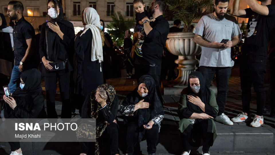 عزاداری شب سوم محرم - میدان منیریه