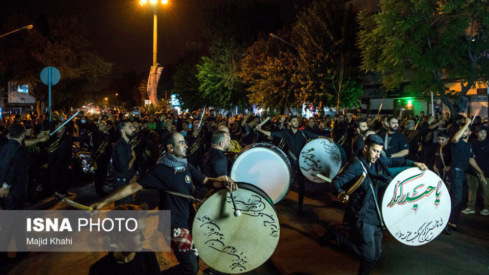 عزاداری شب سوم محرم - میدان منیریه