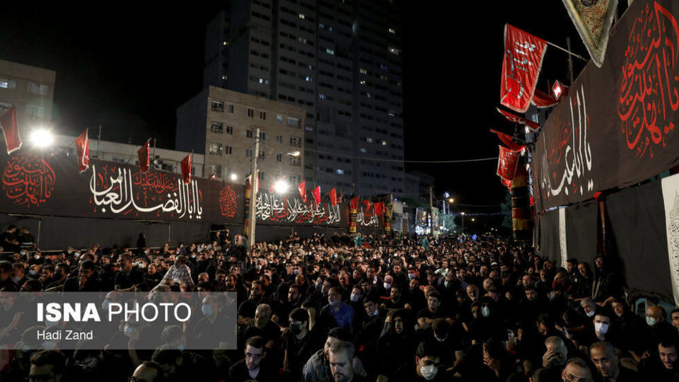 عزاداری شب چهارم محرم - باغ فیض