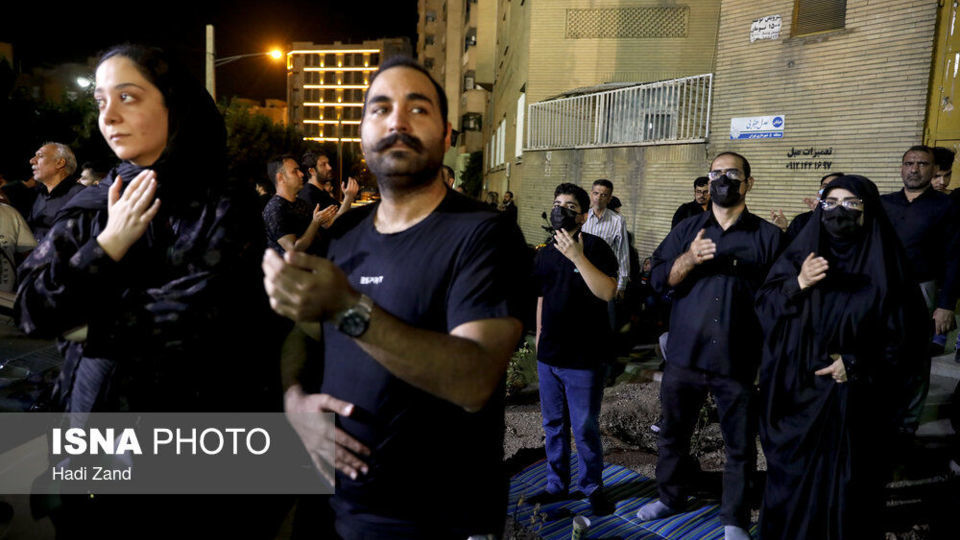 عزاداری شب چهارم محرم - باغ فیض