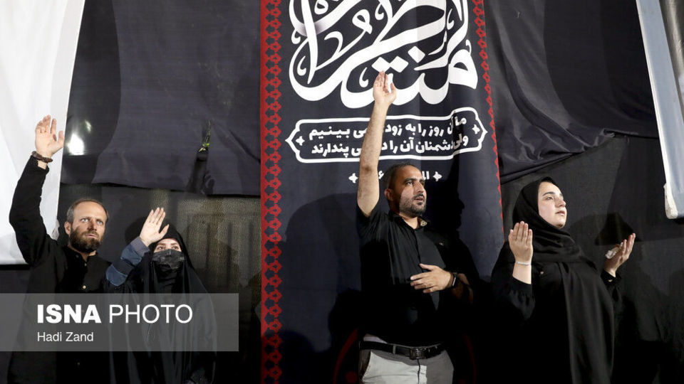 عزاداری شب چهارم محرم - باغ فیض