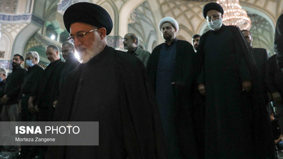 حضور رییس جمهوری در نماز ظهر عاشورا - حرم شاه عبدالعظیم الحسنی