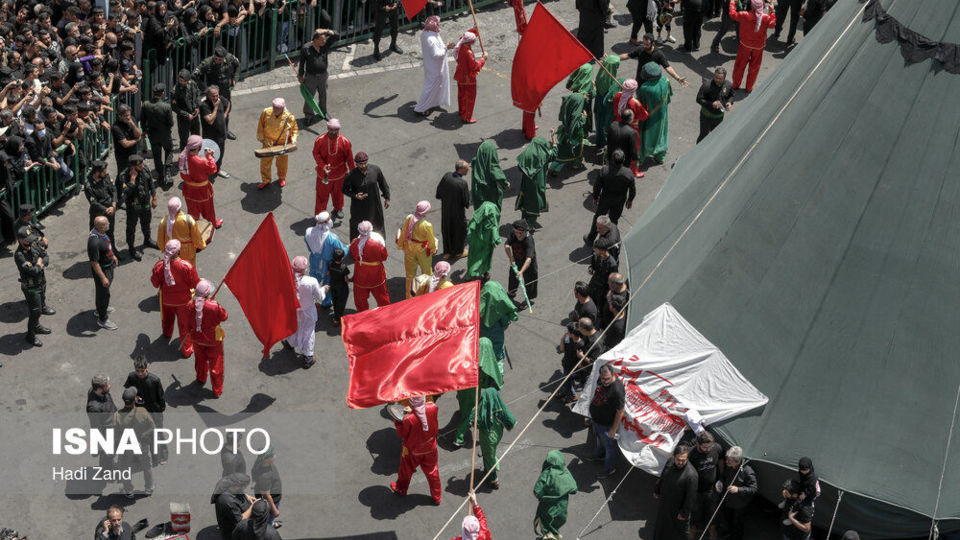 مراسم عزاداری روز عاشورا - چهارراه گلوبندک