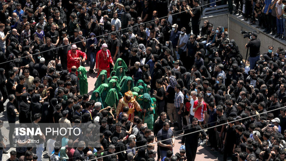مراسم عزاداری روز عاشورا - چهارراه گلوبندک