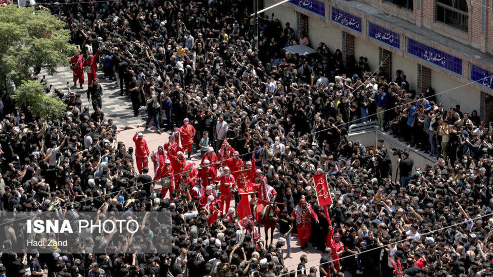 مراسم عزاداری روز عاشورا - چهارراه گلوبندک