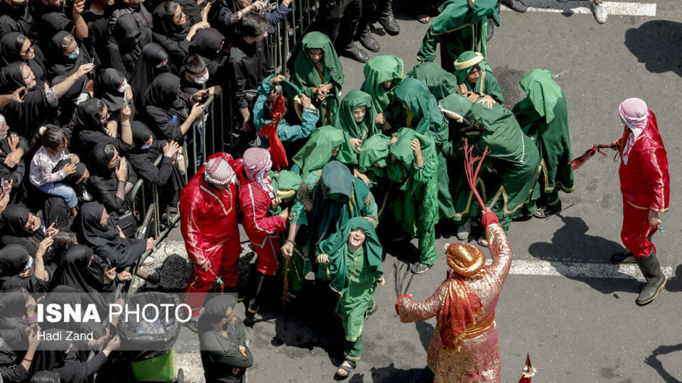 مراسم عزاداری روز عاشورا - چهارراه گلوبندک