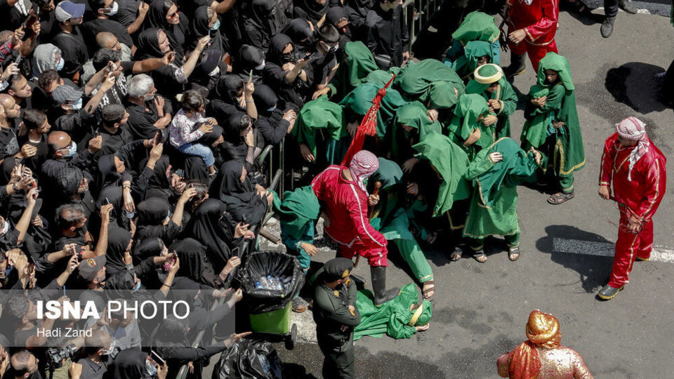 مراسم عزاداری روز عاشورا - چهارراه گلوبندک