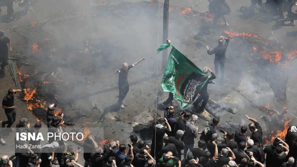 مراسم عزاداری روز عاشورا - چهارراه گلوبندک