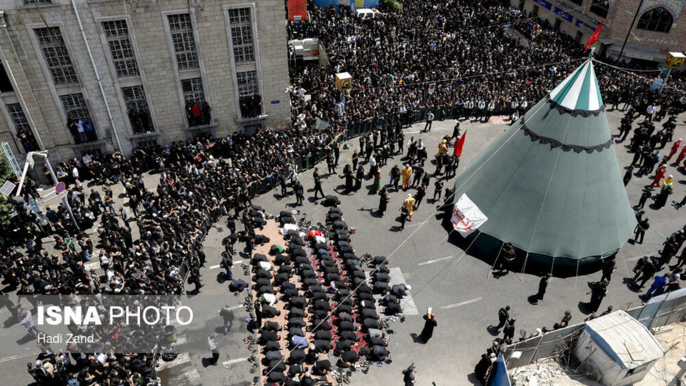 مراسم عزاداری روز عاشورا - چهارراه گلوبندک