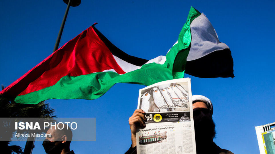 تجمع اعتراضی به جنایت‌های اخیر رژیم صهیونیستی در میدان فلسطین