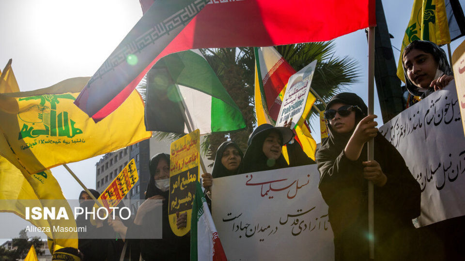 تجمع اعتراضی به جنایت‌های اخیر رژیم صهیونیستی در میدان فلسطین