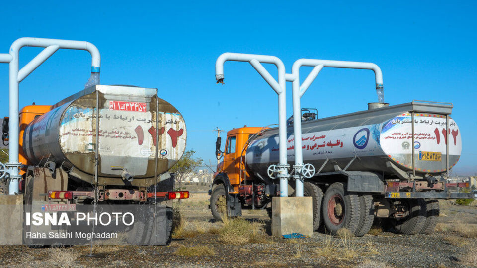 آب‌رسانی سیار به روستاهای خراسان جنوبی