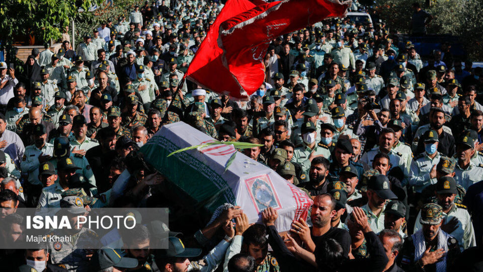 تشییع پیکر مطهر شهید مدافع امنیت امیر کیوانلو