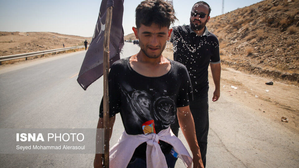 زائران پیاده حرم امام رضا (ع)