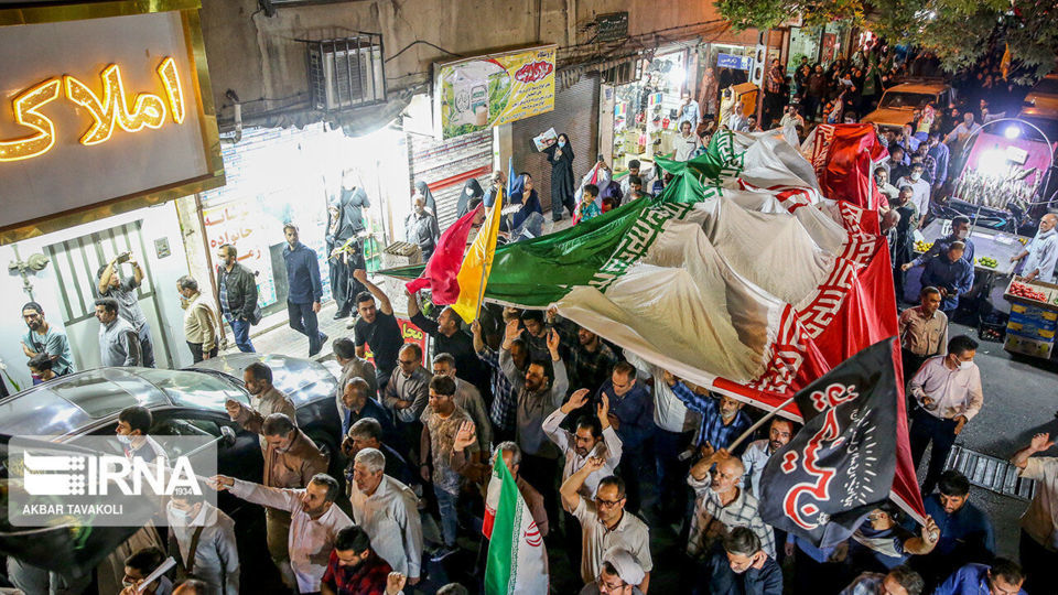 وداع با پیکر شهید مدافع امنیت سلمان امیر احمدی