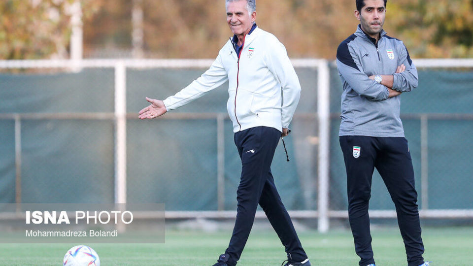 تمرین تیم ملی فوتبال