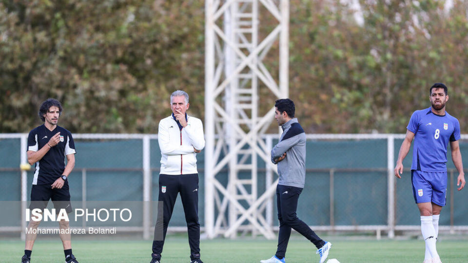 تمرین تیم ملی فوتبال