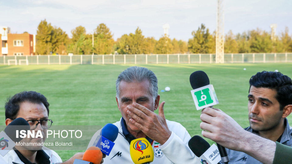 تمرین تیم ملی فوتبال