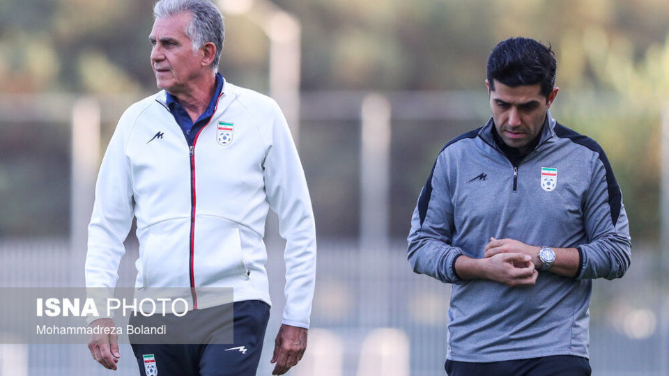 تمرین تیم ملی فوتبال