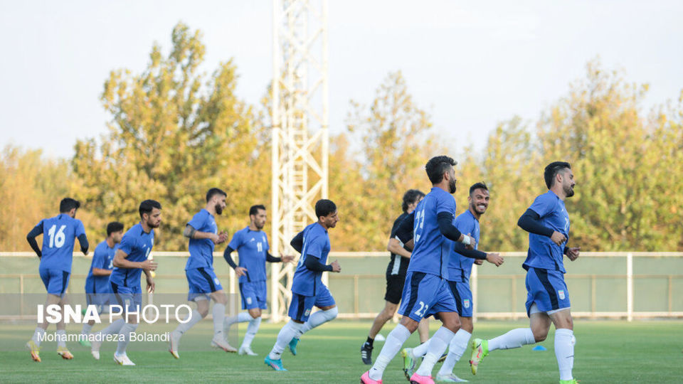 تمرین تیم ملی فوتبال