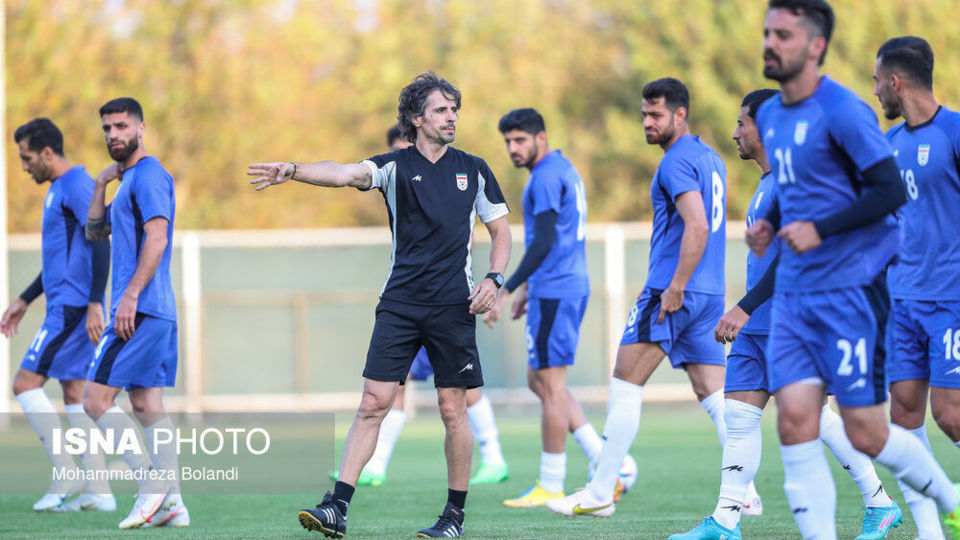 تمرین تیم ملی فوتبال