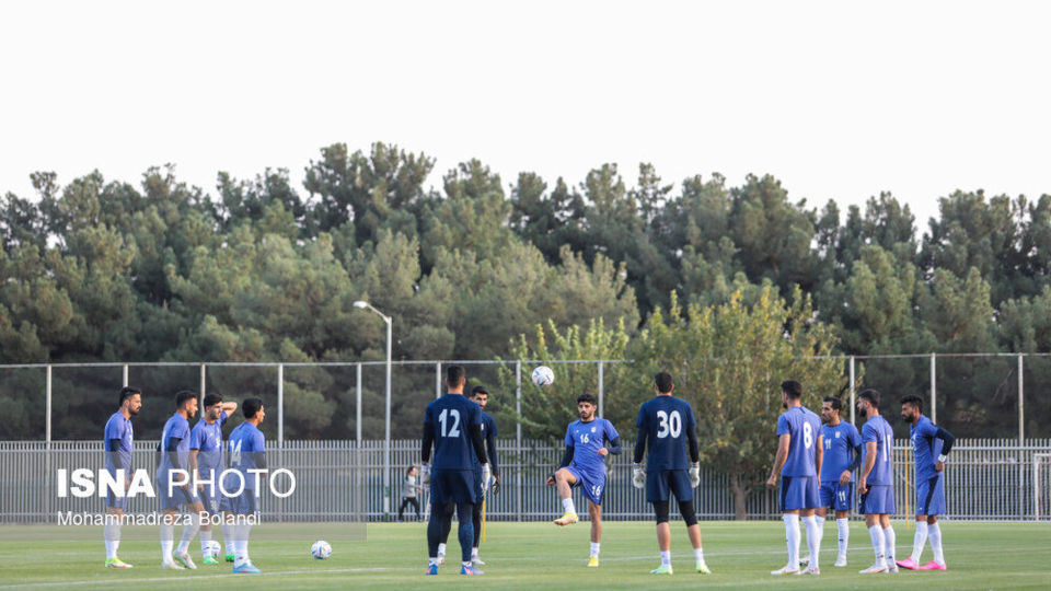 تمرین تیم ملی فوتبال