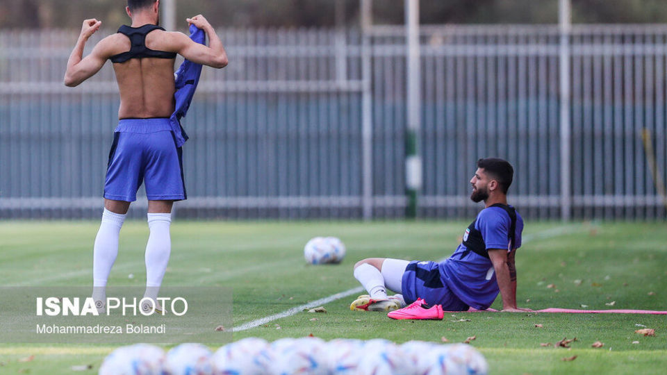 تمرین تیم ملی فوتبال
