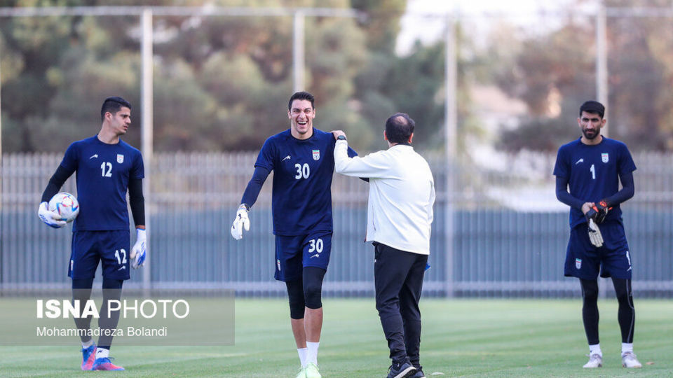 تمرین تیم ملی فوتبال