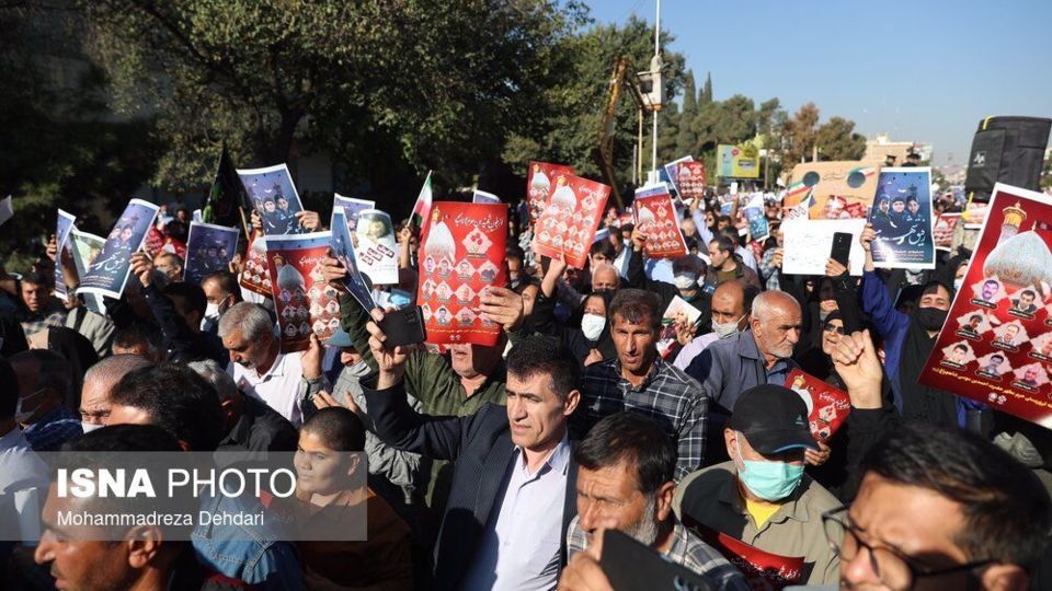 تشییع شهدای حمله تروریستی به حرم شاهچراغ (ع)