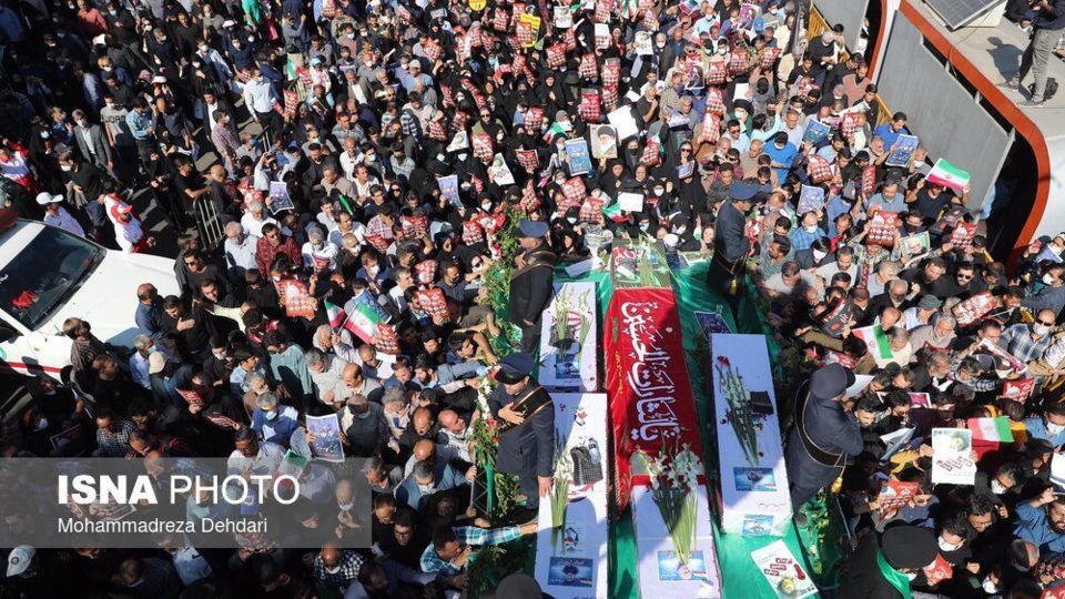 تشییع شهدای حمله تروریستی به حرم شاهچراغ (ع)