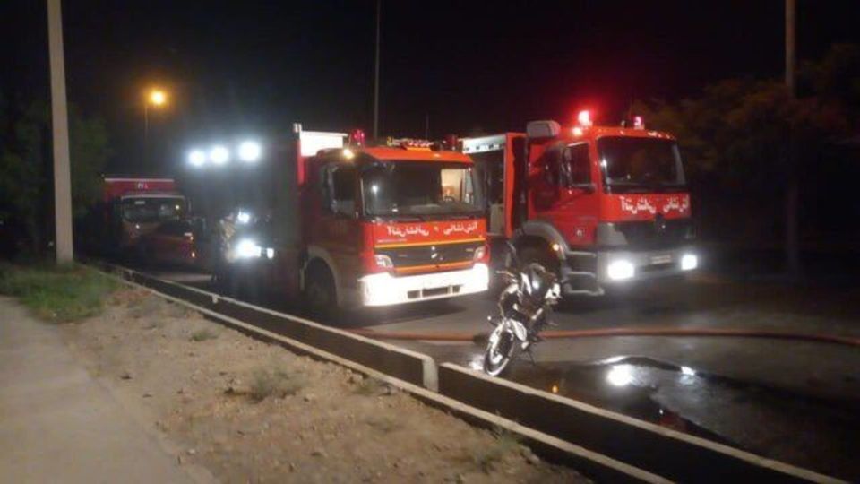 جانباختن یک تن در حریق ساختمان هفت طبقه در اشرفی اصفهانی