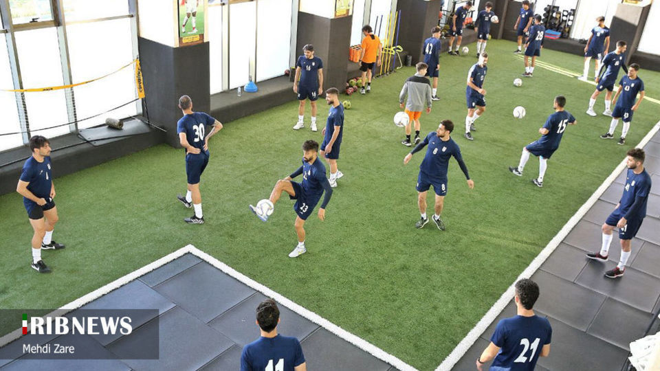  تمرین تیم ملی فوتبال ایران با حضور کارلوس کی‌روش 