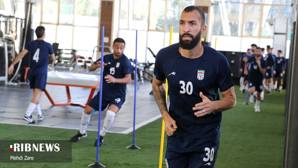  تمرین تیم ملی فوتبال ایران با حضور کارلوس کی‌روش 