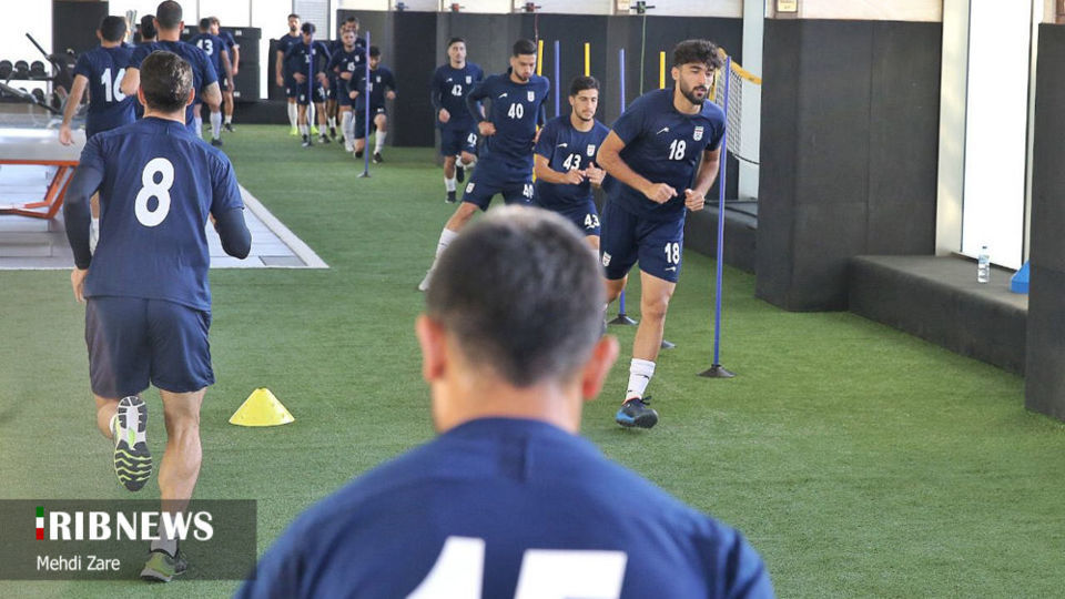  تمرین تیم ملی فوتبال ایران با حضور کارلوس کی‌روش 