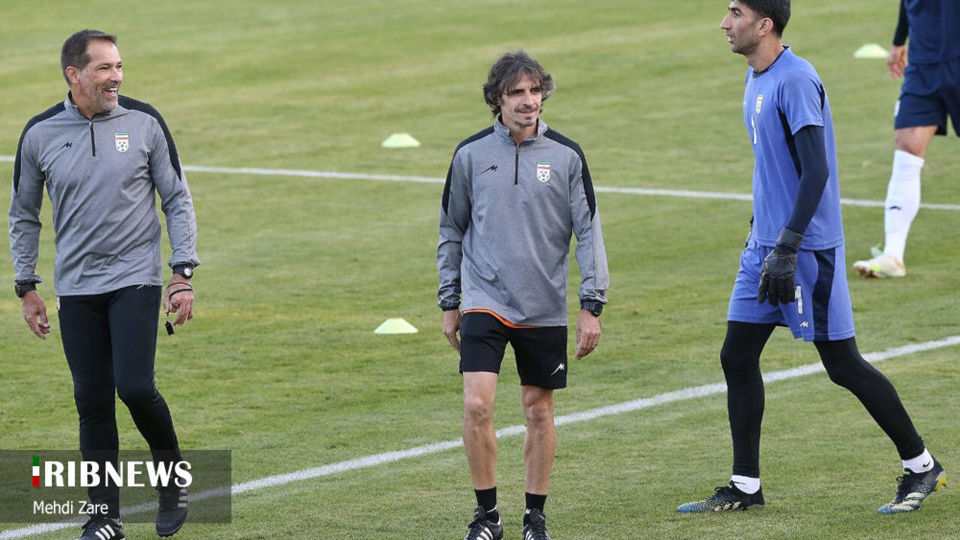  تمرین تیم ملی فوتبال ایران با حضور کارلوس کی‌روش 