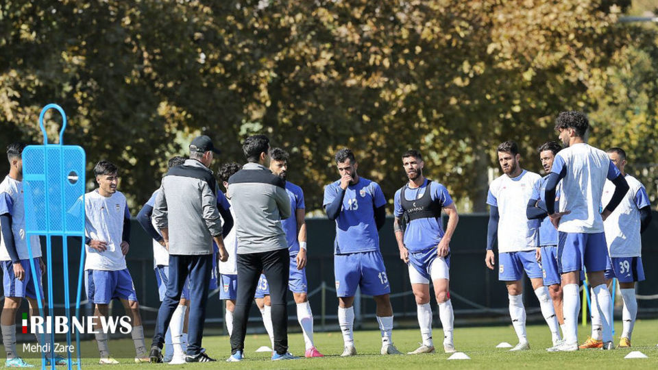  تمرین تیم ملی فوتبال ایران با حضور کارلوس کی‌روش 