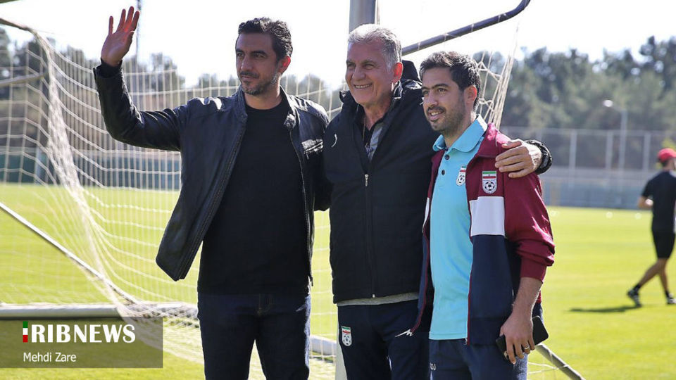  تمرین تیم ملی فوتبال ایران با حضور کارلوس کی‌روش 