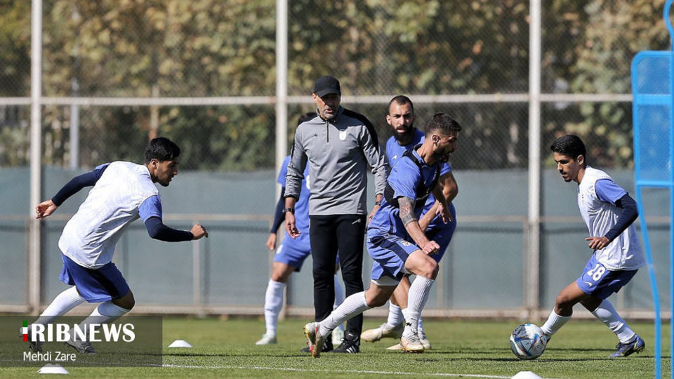  تمرین تیم ملی فوتبال ایران با حضور کارلوس کی‌روش 