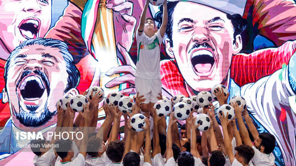 مراسم رونمایی از پیراهن تیم ملی فوتبال